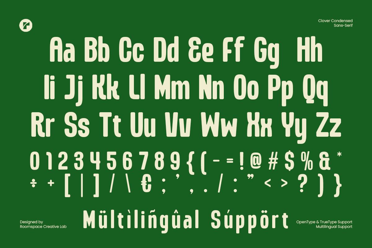 Clover Condensed  - Elegant Modern, a Sans Serif Font by roomspace creative lab (Photo 9 of 12)