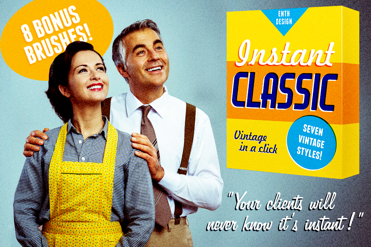 Instant Classic, a Layer Style Add-On by Enth Design (Photo 1 of 5)