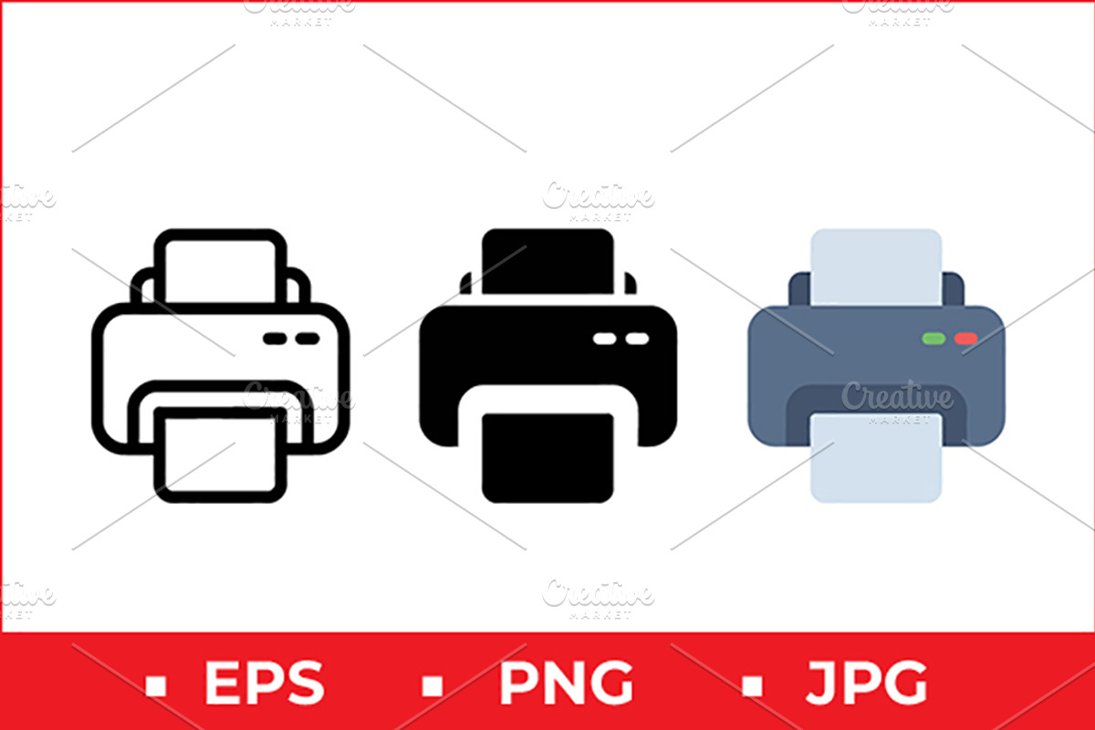 Printer Icon Vector Design, a Solid Icon by Artonix (Photo 1 of 2)