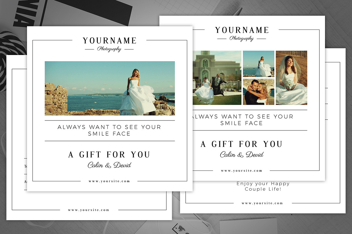 Gift Card Photo Marketing Template, a Card Template by SmmrDesign (Photo 1 of 5)