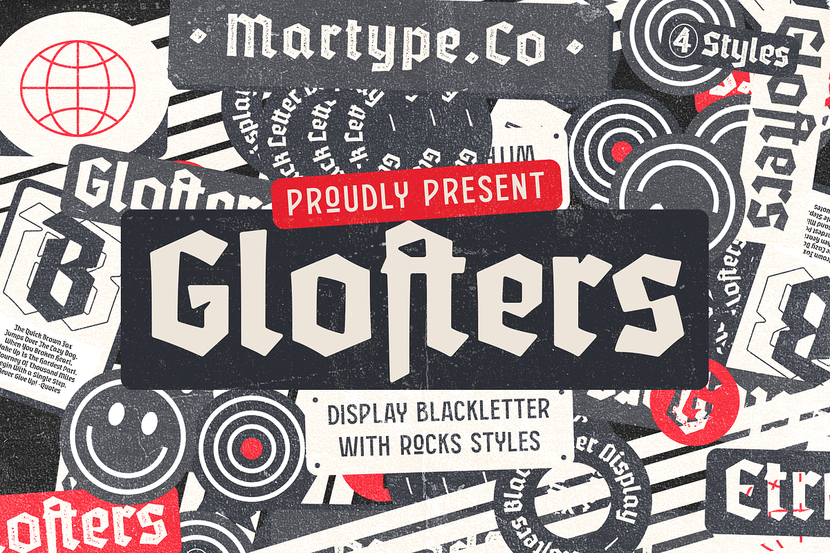 Glofters Blackletter Display Font, a Blackletter Font by Martype Co (Photo 1 of 11)