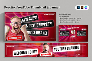 Reaction Youtube Template & Canva Te, a Social Media Template by Attype