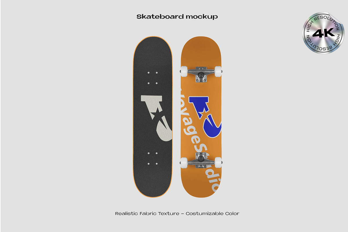 Skateboard mockup, a Mockup by Voyage Studio (Photo 1 of 3)