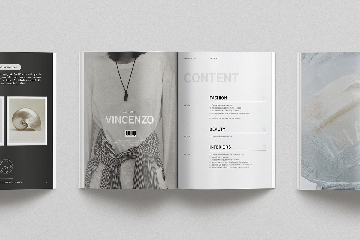 VINCENZO · Magazine | CANVA, a Magazine Template by KreateTribe (Photo 2 of 9)