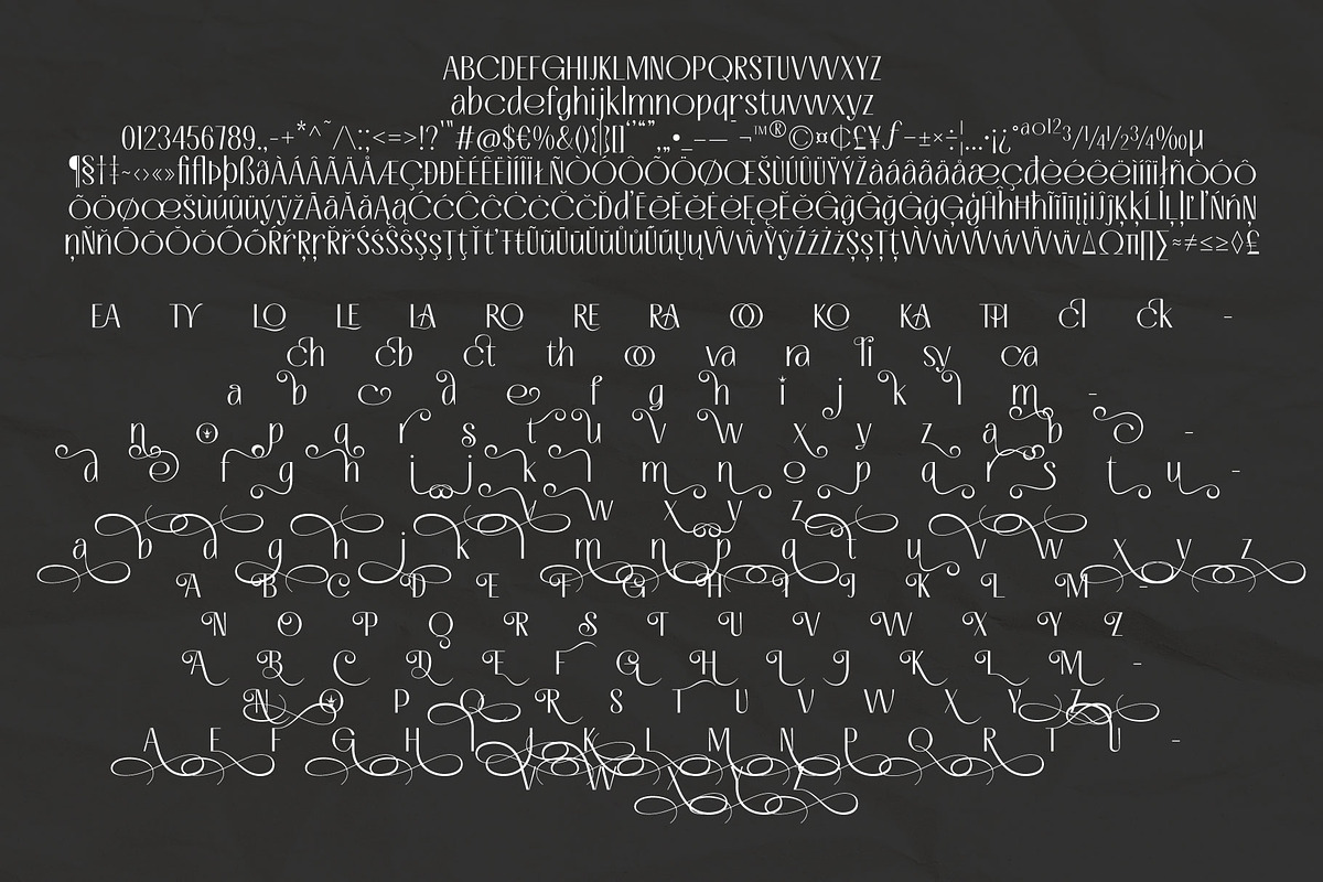 Loream Arivale Experience Elegance, a Font by AuthenType (Photo 8 of 8)