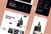 Vape Store Web Design, a Wireframe Template by INSPR STD (Thumbnail 6 of 6)