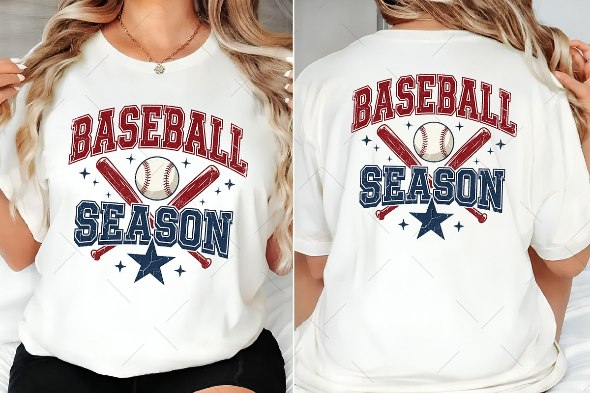 Baseball Season Retro Checkered PNG, an Illustration by OK Design (Photo 2 of 5)