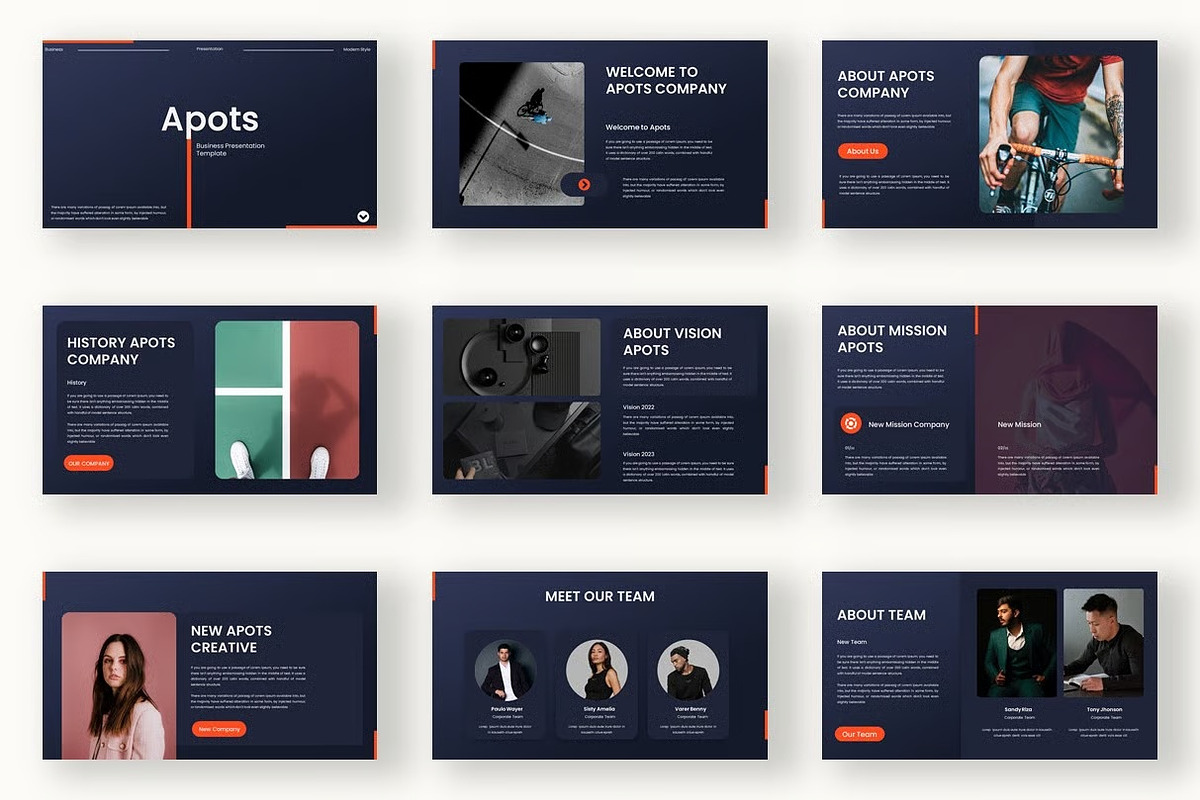 Apots–Business Google Slide Template, a Presentation Template by kreatifreya (Photo 2 of 5)