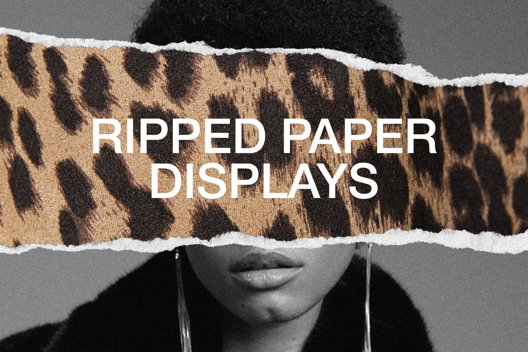 Ripped Paper Displays, a Social Media Template by Duet Atelier