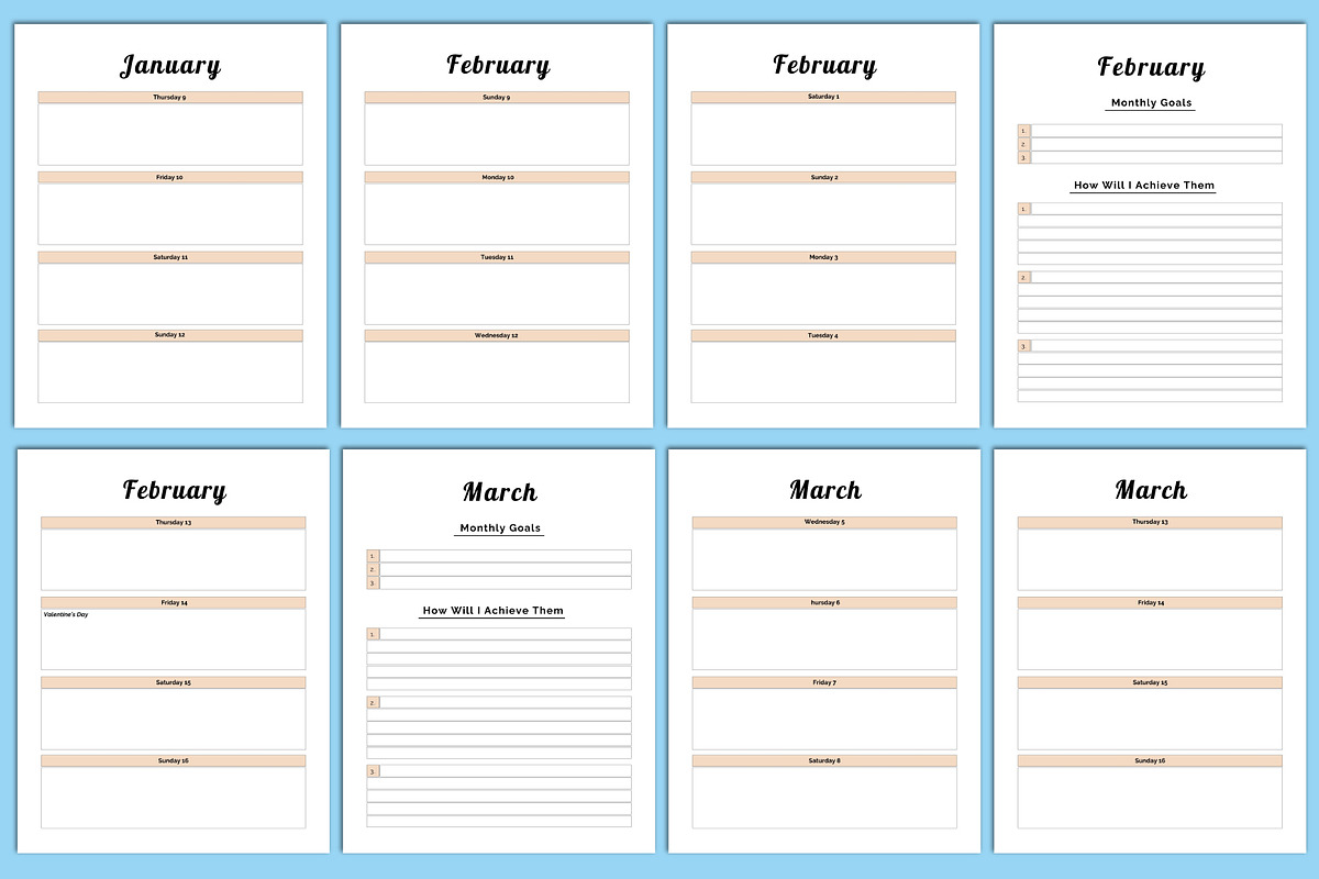 Moon And Astrology Planner Canva, a Stationery Template by Designmela01 (Photo 3 of 5)