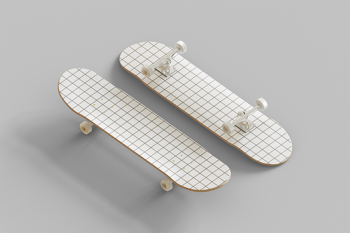 Skateboard Mockup, a Product Mockup by Muhazdinata (Photo 2 of 8)