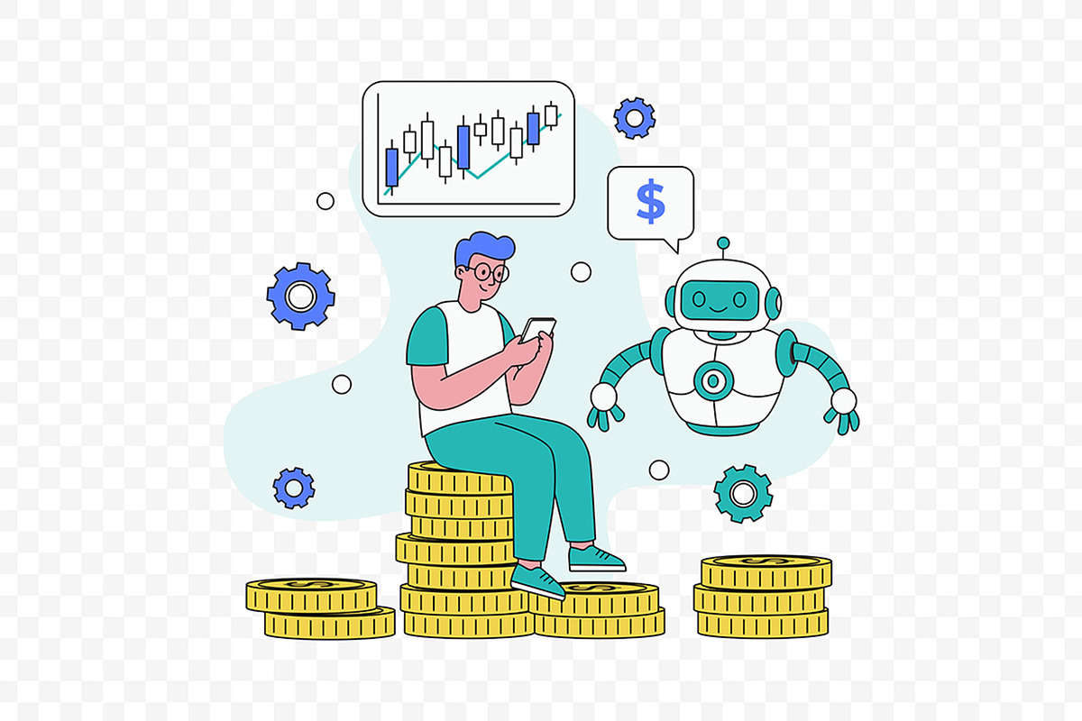 AI Financial Investment, a Finance Illustration by Partikusi Design (Photo 3 of 3)