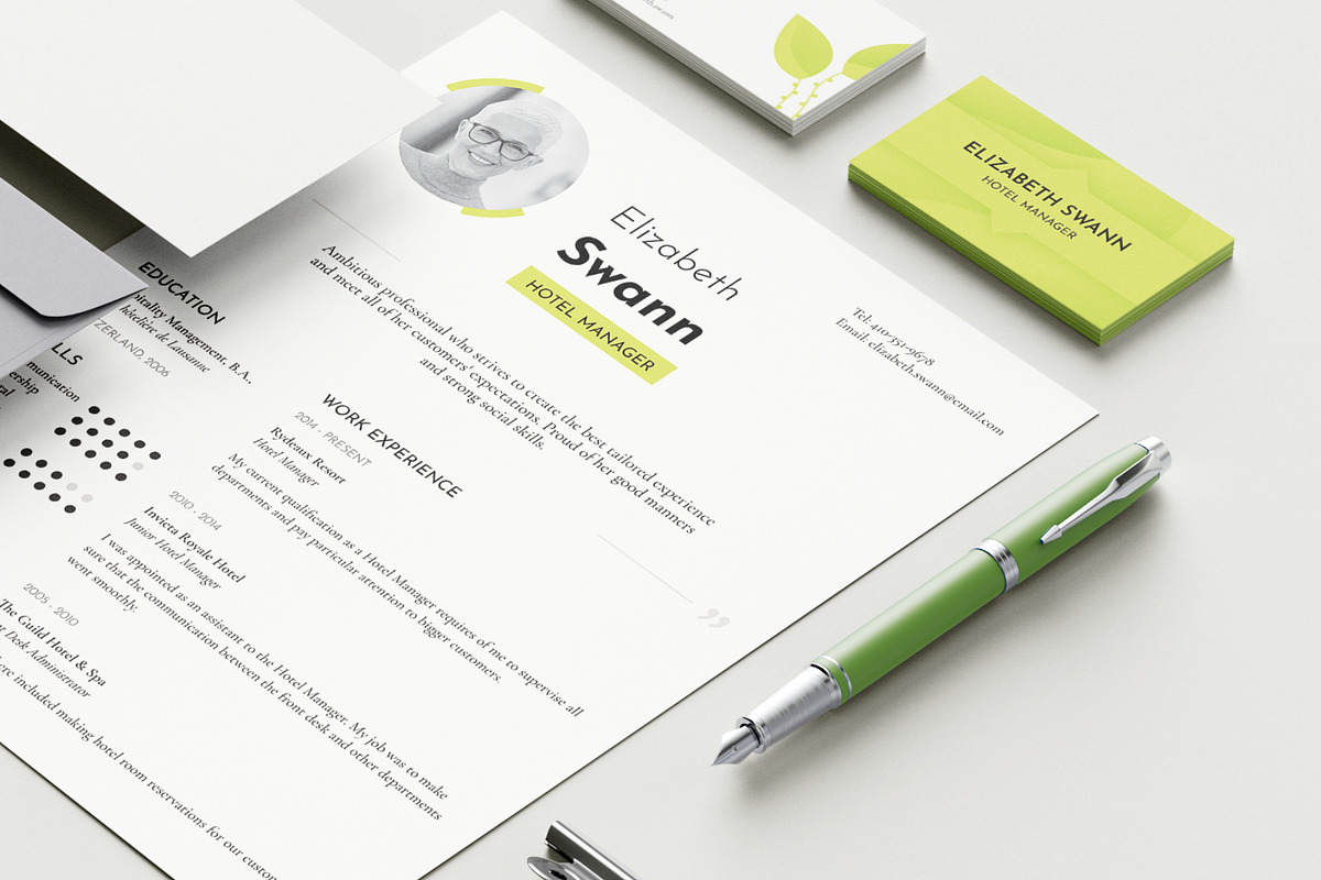 Swann Resume & Business Card, a Resume Template by Jinro (Photo 6 of 8)