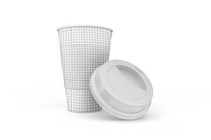 Coffee Cups Mockup, a Cups & Container Mockup by Qaleb Studio