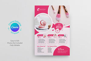 Beauty & Spa Flyer Canva Template