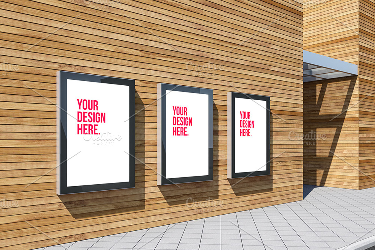 Vertical Lightbox Billboard Mockup, a Print Template by GreatFruit (Photo 1 of 5)