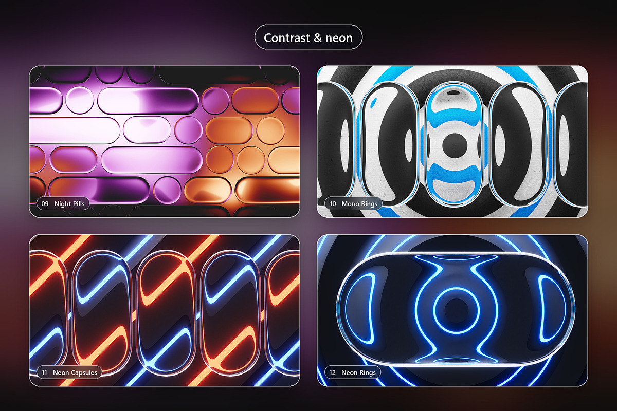 Liquid Glass UI - 12 JPG Backgrounds, a Background Graphic by Photocreo Michal Bednarek (Photo 4 of 6)