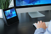 Echo Show Workstation PSD Mockups, an iPhone Mockup by Shop Mockpro (Thumbnail 14 of 19)