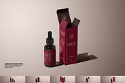 Amber Dropper Bottle with Box Mockup, a Packaging Mockup by Sheikhadesign (Thumbnail 1 of 12)