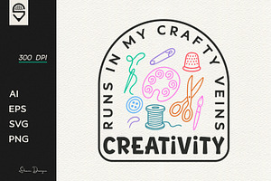 Colorful craft tools illustration, a Graphic by shaondesigns