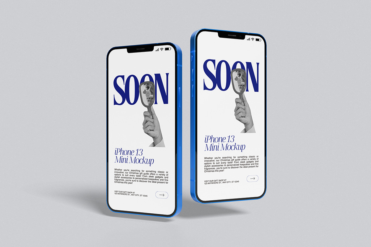 Iphone 13 Mini Mockup, an iPhone Mockup by swsi-studio (Photo 5 of 5)