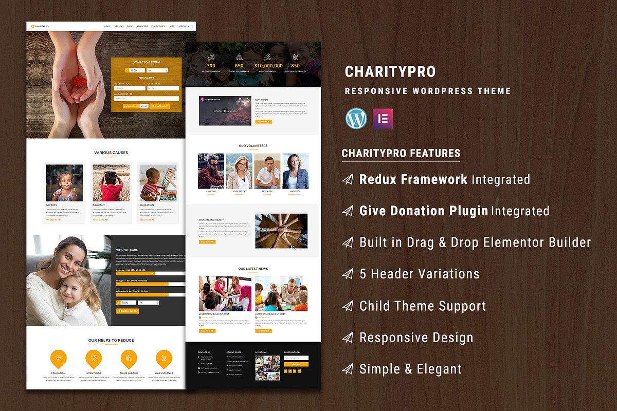 Charitypro – Charity WordPress Theme, a WordPress Template by Pennyblack Templates (Photo 2 of 3)
