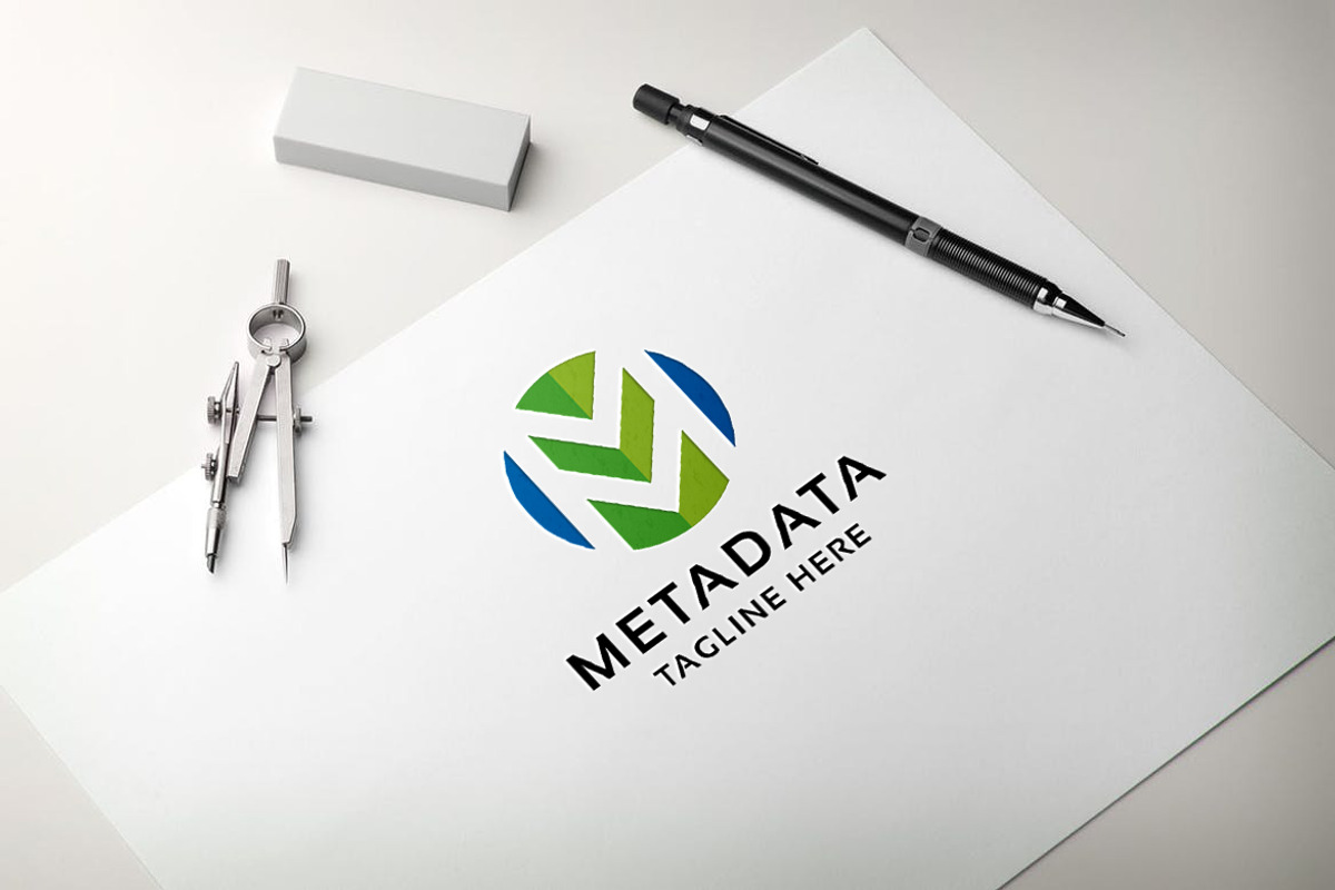 Meta Data Letter M Logo, a Branding & Logo Template by Design_Planet