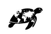 World Map Sea Turtle Bundle, an Illustration by Gaye Art (Thumbnail 26 of 31)