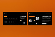 Black Annual Report Google Slide, a Presentation Template by graphicook (Thumbnail 4 of 4)