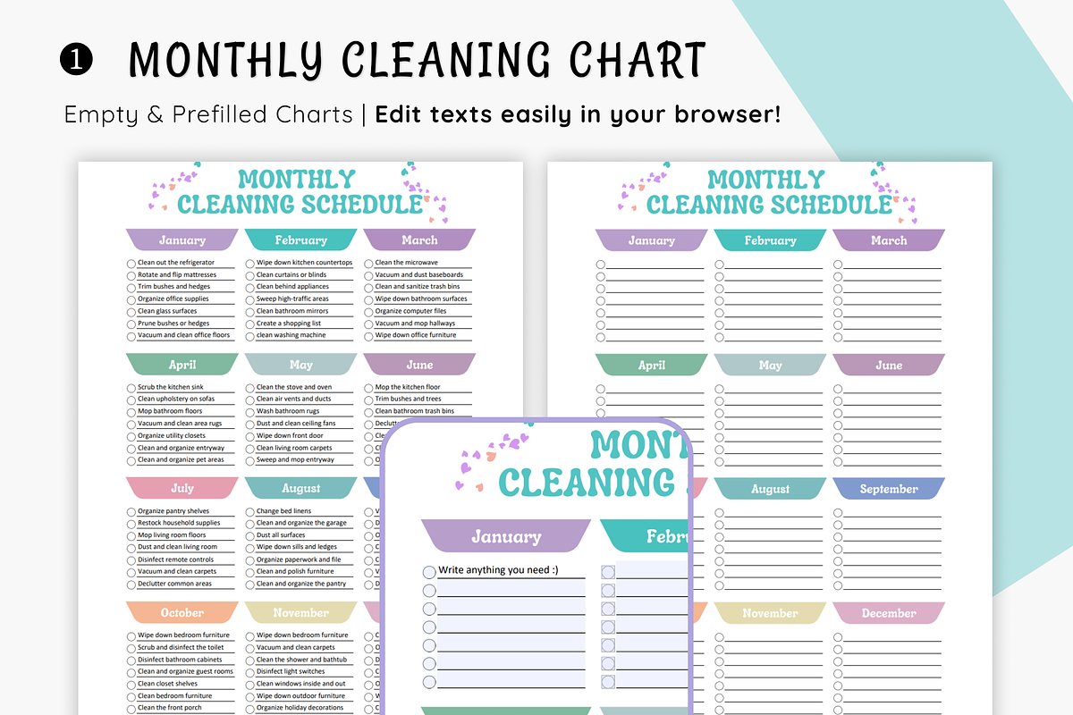 ADHD Cleaning Checklist Bundle, a Stationery Template by MondaySpark (Photo 2 of 9)
