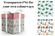 Christmas Dinosaur Illustrations, an Illustration by KJP Designs (Thumbnail 7 of 7)