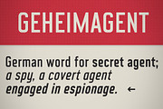 CA Geheimagent, a Sans Serif Font by Cape Arcona Type Foundry (Thumbnail 2 of 4)