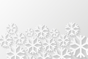 Abstract Background With Snowflakes