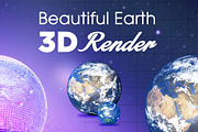 Beautiful 3D Earth Renders, a Graphic by Layerform Design Co. (Thumbnail 1 of 5)