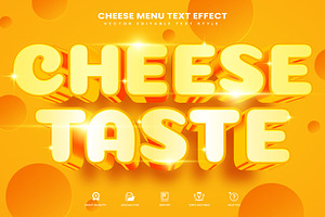 Cheese Taste Editable Text Effect