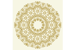 Classic Vector Fine Pattern With, a Decorative Illustration by FineArtStudio