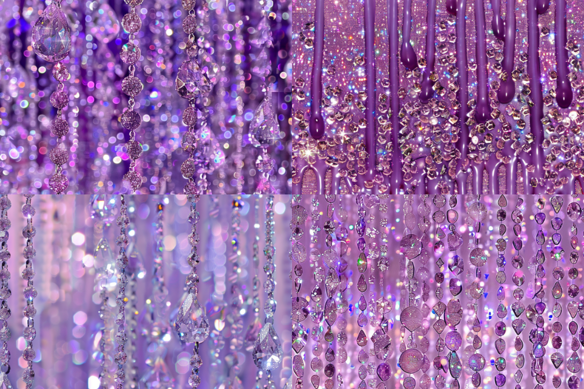 Lavender Dripping Glitter Patterns, a Pattern Graphic by PrintablesByFranklyn (Photo 6 of 6)