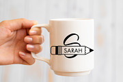 Pencil Monogram Font, a Handwritten Font by Freeling Design House (Thumbnail 4 of 4)