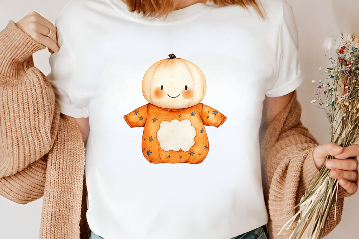 Halloween Baby Shower Clipart Bundle, an Illustration by Canvas Craft (Photo 5 of 8)