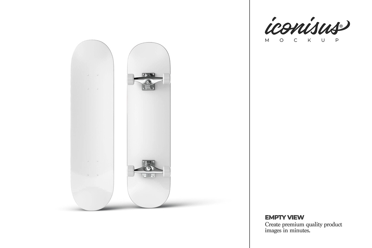 Skateboard Mockup Template, a Product Mockup by iconisusmockup (Photo 3 of 3)
