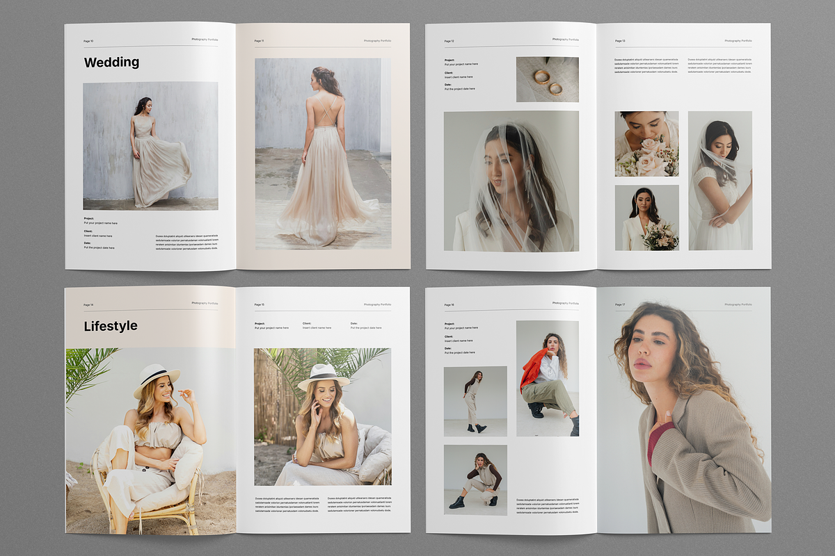 Photography Portfolio | Canva & INDD, a Brochure Template by Leaflove (Photo 6 of 9)