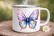 watercolor glitter butterfly clipart, an Illustration by GatewayDesign (Thumbnail 9 of 9)