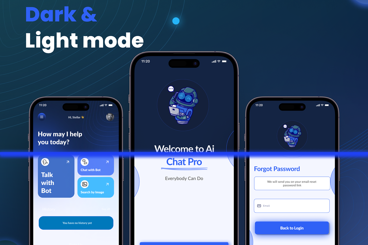 Ai chat pro | AI Chatbot UI Kit, an UI Kit Template by Sufian Masood (Photo 3 of 6)