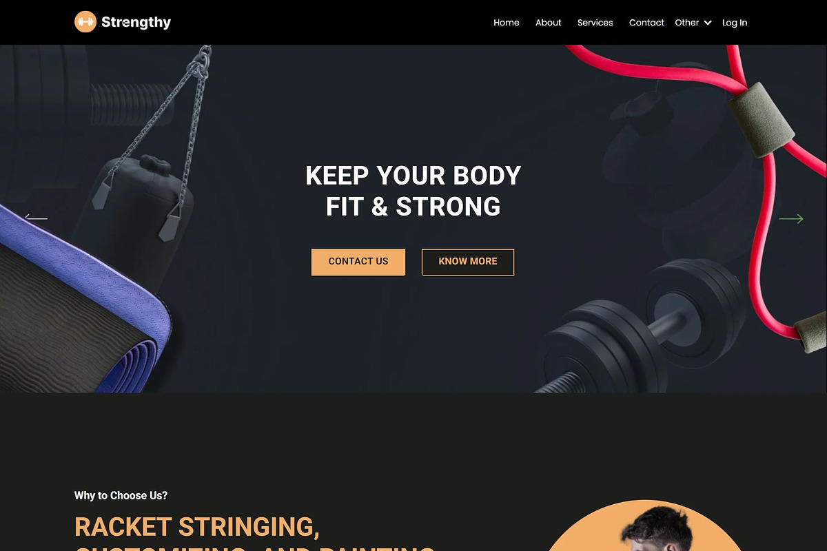 Strengthy Website Theme for Kajabi, a Landing Page Template by Dev Lab (Photo 2 of 7)