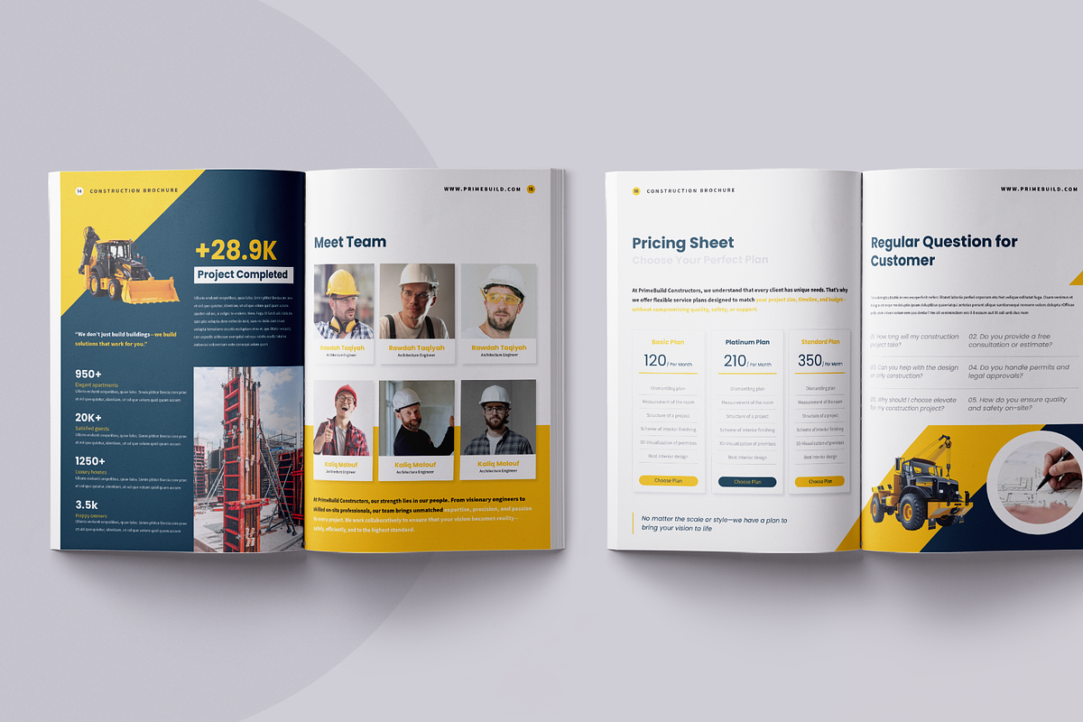 Construction Brochure | Canva preview 8