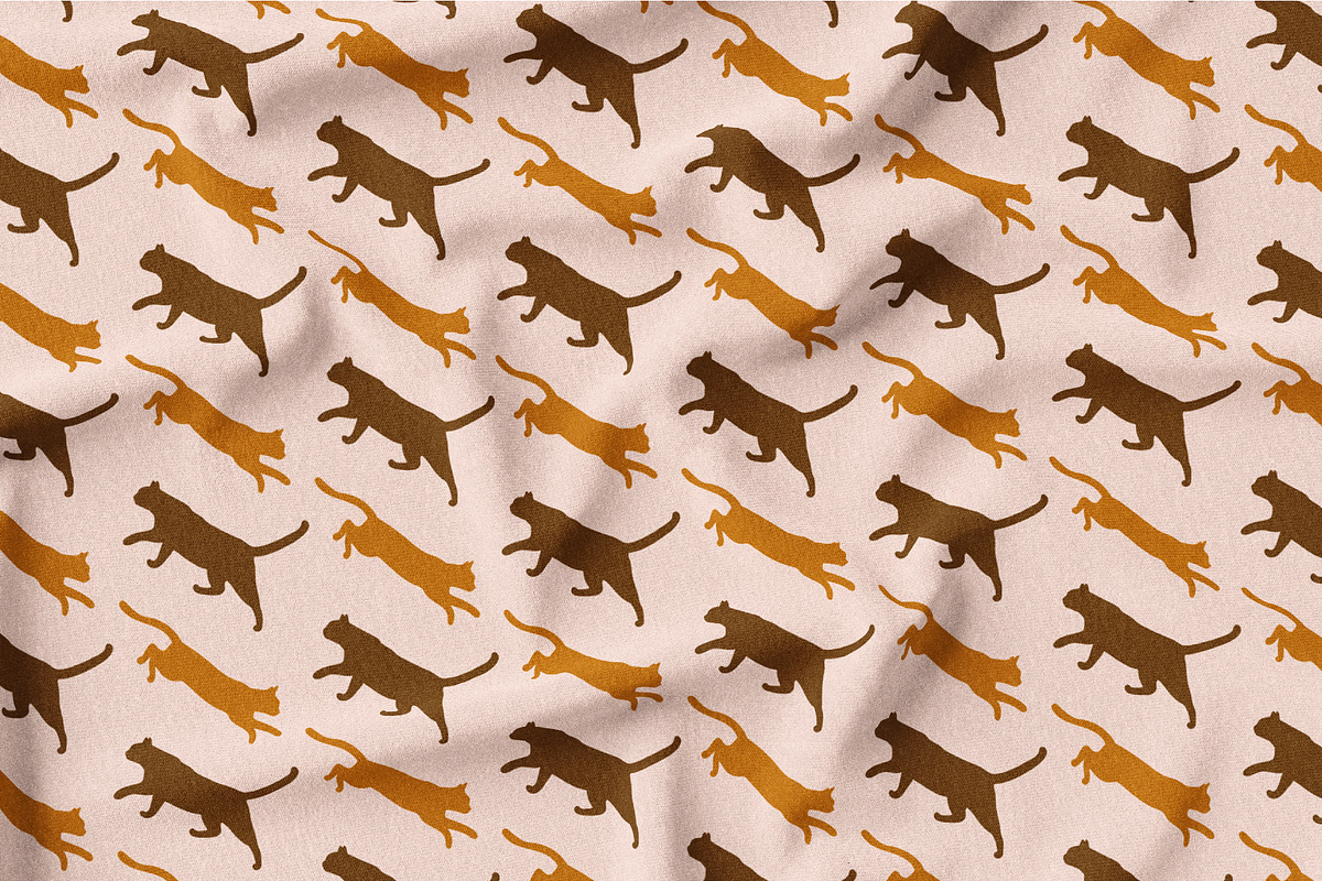 Flat Cat Modern Patterns, a Pattern Graphic by Tiger and Flower (Photo 19 of 21)