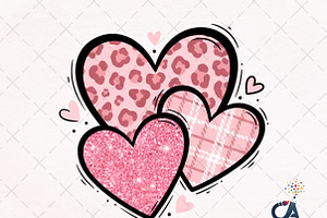 Valentine's Day Hearts Png, an Illustration by Creative Art