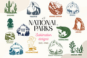 National Parks Sublimation Designs, an Object Graphic by DigitalDesignsLaura (Thumbnail 1 of 10)