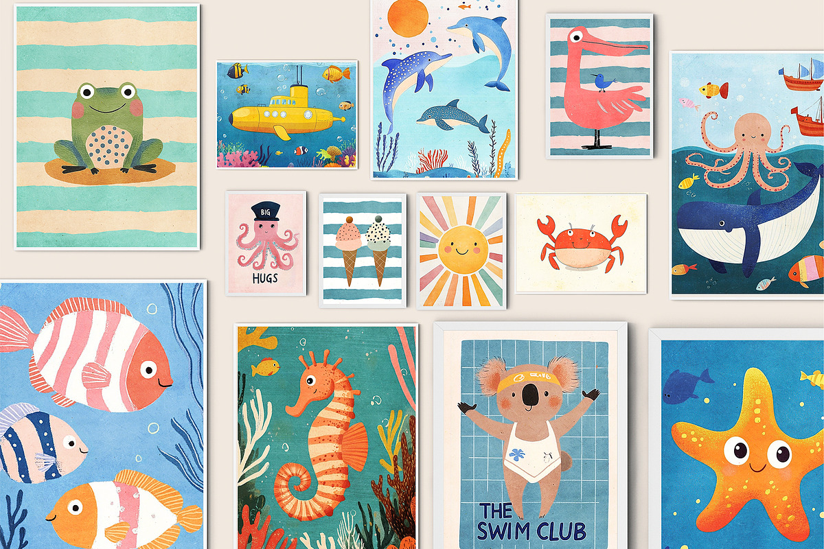 Nursery Art Prints Bundle - 140+, a Background Graphic by Artemsky (Photo 3 of 10)