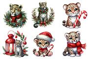 Christmas Leopard Clipart, an Illustration by Designworld (Thumbnail 2 of 5)